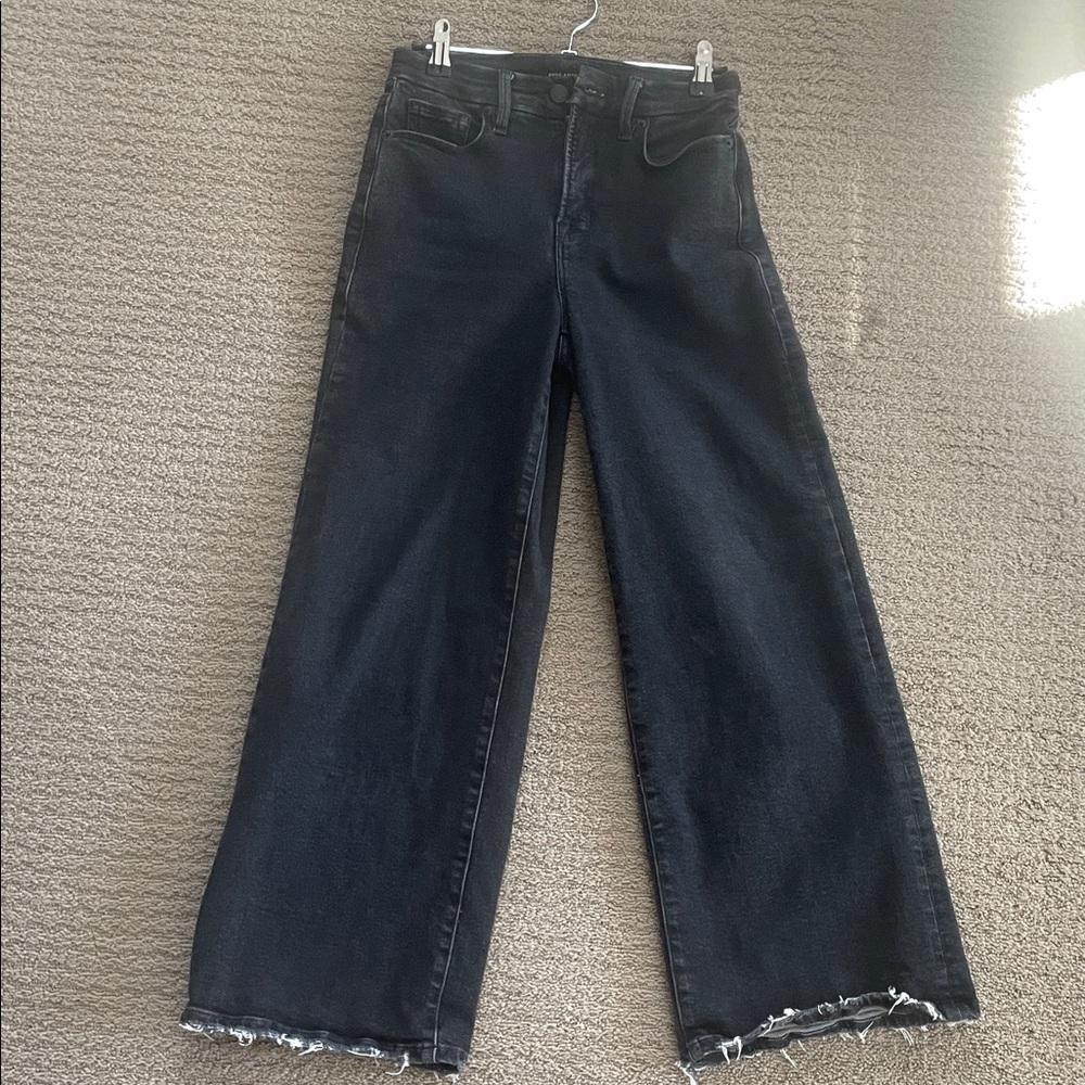 Good American Black Flare Jeans